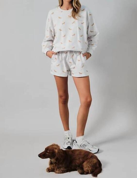 SUNDAY EDITION Pants - NEW SUNDAY EDITION hot dog shorts in light grey heather
